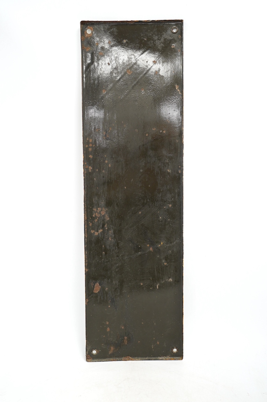 A vintage Spratt’s 'Five Terrier' enamel advertising sign, 18cm wide, 61cm high. Condition - fair